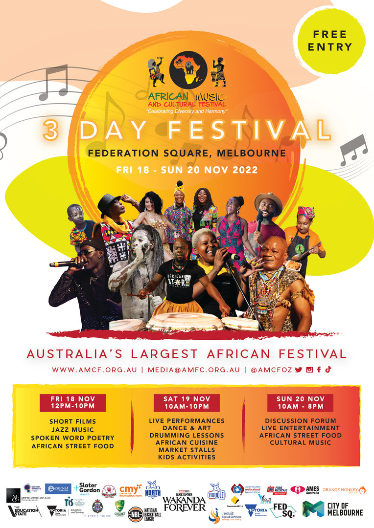 African Music and Cultural Festival - Federation Square - 18th-20th November 2022